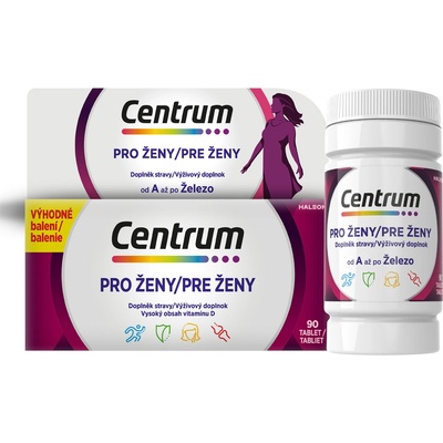 Centrum multivitamín pre ženy bez lepku 90 tabliet