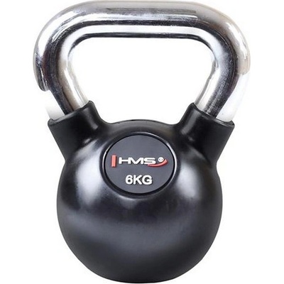 HMS KGC kettlebell s chromovaným úchopom 6 kg