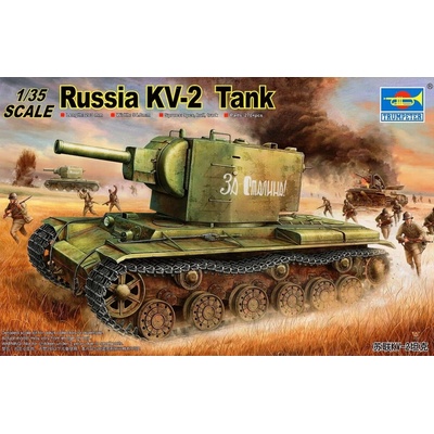 Trumpeter slepovací model Russia KV2 Tank 14 1:35