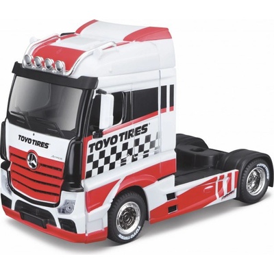 Bburago Mercedes-Benz Actros Gigaspace červený