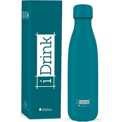 I Drink Nerezová kovová termoska turquoise 500 ml