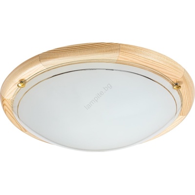 Brilagi - Таванно осветително тяло ORBIS 2xE27/60W/230V, Ø 38 см, от бор (BG2667)