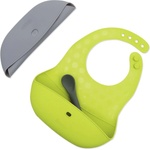 BBLÜV Pöket лигавник с лъжичка Grey/Lime 2 бр