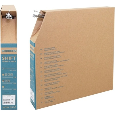 Shimano lanko SH měniče 2m x 1,2 mm NEREZ, BOX po 100 ks