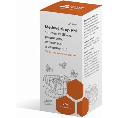 Purus Meda PM Medový sirup s materskou kašičkou propolisom echinaceou a vitamínom C 200 g