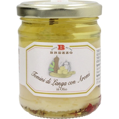 Brezzo Tomini sýr aromatizovaný ve slunečnicovém oleji 180 g