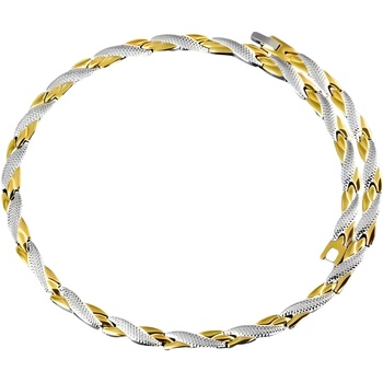 HARAHU Колие tw-38799 - Сребристо / Златно / 49см kp38799 (tw-38799)