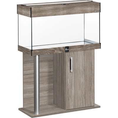 Diversa Comfort LED akvarijní set rovný hliník lanýžová 112 l