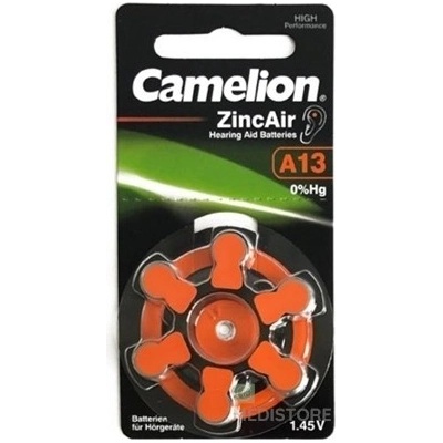 CAMELION ZincAir A13 6 ks 785618600063