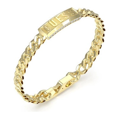 Guess pozlacený náramek pro muže Lion King JUMB05015JWYG 19 cm