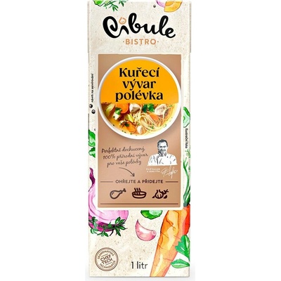 Cibule Bistro Kuřecí vývar polévka 1 l – Sleviste.cz