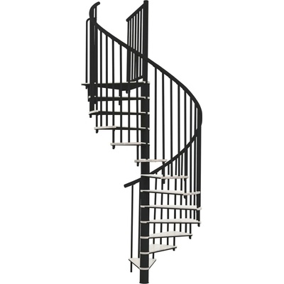Minka STAIRS Kombinované točité schodiště Switch bílá/černá pr. 140 cm