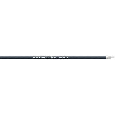 LAPP RG58 C/U, 2170000/100 koaxiálny kábel, Vonkajší Ø: 4.95 mm, 50 Ω, čierna, 100 m
