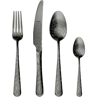 Herdmar (Португалия) Прибори за хранене HERDMAR PAVO с черно матирано PVD покритие - 24 части (Herdmar 251-3024-0517-200-0001)