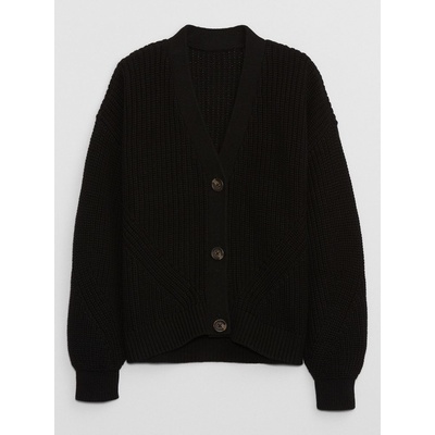 GAP 724354-00 dětský kardigan na zapínání černá