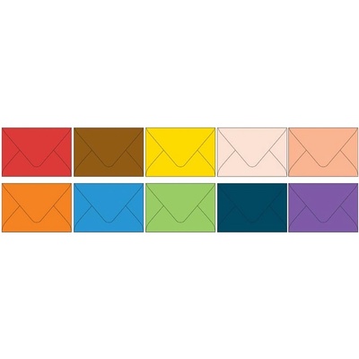 UNIPAP dopisní obálka barevná 120g C6 114x162mm - mix barev 5550359 528931