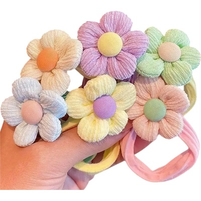 HARAHU Детски гумички за коса Flower - Многоцветен / 6бр KP38428 (38428)
