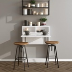 ASIR GROUP Сгъваема маса BRACKED 96x70 cм бяла (AS0644)
