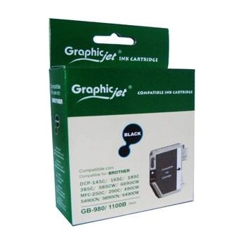 Compatible Brother ( LC980BK LC1100HYBK ) Black Ink Catrige, DCP385C/ DCP585CW / DCP6690CW / MFC6490CW - Graphic Jet