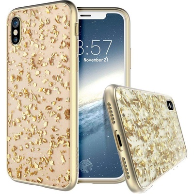 Prodigee Treasure Case - хибриден кейс с висока степен на защита за iPhone XS, iPhone X (златист)