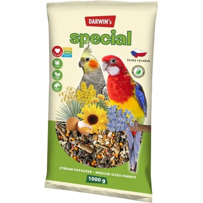 DARWIN's Darwin’s Special храна за средни папагали 1 кг