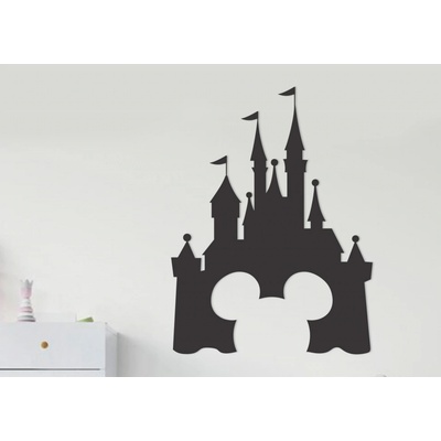 Drevený obraz - Micky mouse zámok