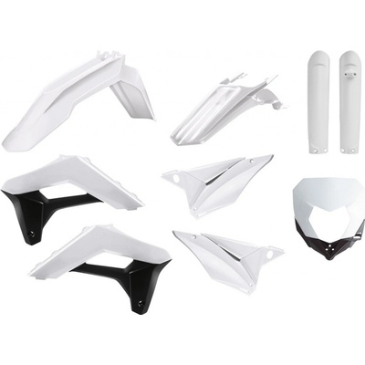 POLISPORT kompletní sada plastů (FULL KIT) SHERCO SE-R/SEF-R 17-23 v sadě kryt světla (8679800001) a kryty tlumičů (8398600002) barva bílá