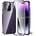 Apple iPhone 14 Pro Max View Window/ Magnetic Metal Frame/ HD Tempered Glass Калъф и Протектор