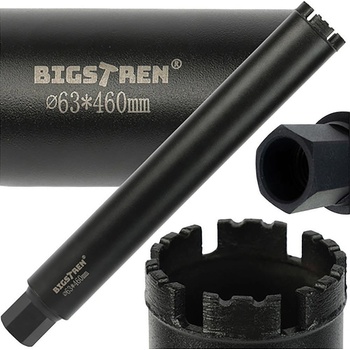 Bigstren Боркорона диамантена за пробиване на бетон, 63x460 мм, BIGSTREN (UNI-07415)