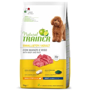 Natural Trainer Dog Adult Mini with Beef - храна за пораснали кучета, над 1 година, от мини породи, с говеждо месо - 7 кг, Италия - 926012