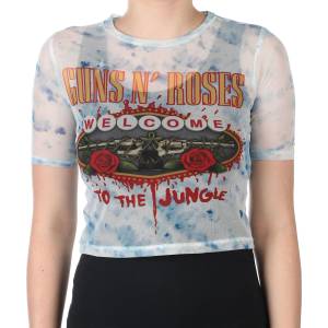 ROCK OFF дамска тениска (топ) Guns N' Roses - Welcome To The Jungle - ROCK OFF - GNRMCT143LW