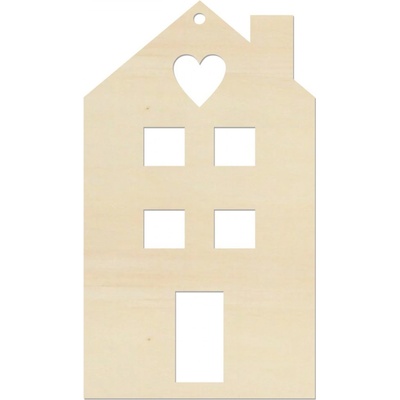 LYMFY Domček 12x7 cm prírodné drevo