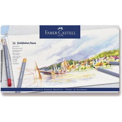 Aquarelové pastelky Goldfaber set 36 ks farebné