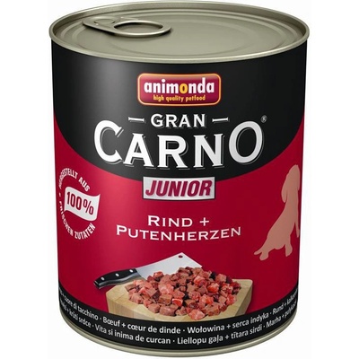 Animonda Gran Carno Junior hovězí & krůtí srdce 6 x 800 g
