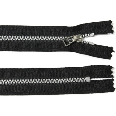 Kostěný zip no.3 nerozepínací 18cm černý