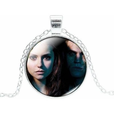 Origoska Řetízek the vampire diaries (upíří deníky) Elena a Stefan ES2 Stříbrná
