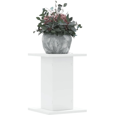 vidaXL Стойки за растения 2 бр бели 30x30x40 см инженерно дърво (3307846)