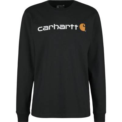 Carhartt WIP Мъжка блуза с дълъг ръкав Carhartt Core Logo L/S Longsleeve - Black - размер XXL (016-7683-0116)