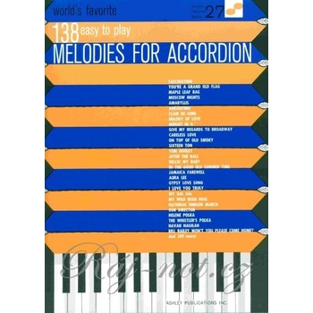 138 WORLDS FAVORITE MELODIES FOR ACCORDION noty pre akordeón