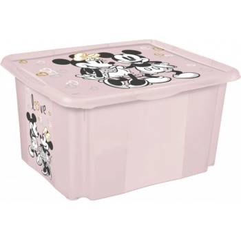 Keeeper Box Minnie Mouse love 45l ružová/púdrová