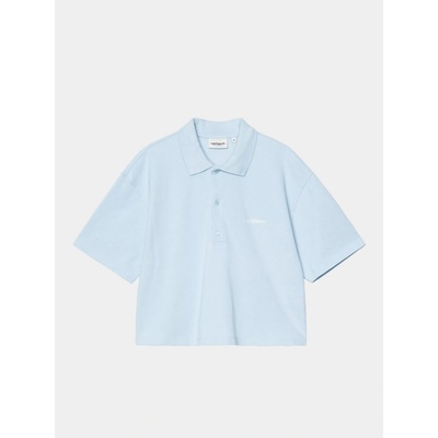 Carhartt WIP Script Polo icaria white
