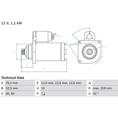 BOSCH STARTER 0 986 020 240