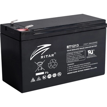 Ritar Power Акумулаторна батерия Ritar Power RT1213, 12V, 1.3Ah, AGM, T1 конектори (RT1213)