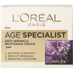 L'Oréal крем за лице, Против бръчки, 55+ , Дневен, 50мл