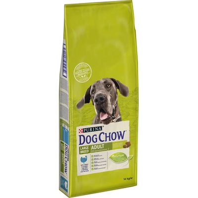 Dog Chow 2x14кг пуешко Large Breed Purina Dog Chow суха храна за кучета
