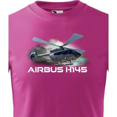 Dětské tričko Airbus Helicopters H145 PurpurováCanvas Dětské tričko Bezvatriko.cz 3233