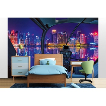 DIMEX ART s. r. o Самозалепваща се флизелинова фототапета кикпина на хеликоптер 375 x 250 см