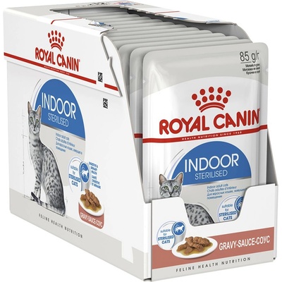 Royal Canin Indoor Sterilised In Gravy Пакет 12 x 85 г