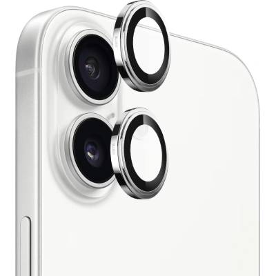 Blueo Протектор - Камера за iPhone 17 - Син - Сапфирено кристално оригинално стъкло - Сребрист