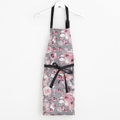 Novega kuchyňská zástěra Patels růžové květy na šedé – Hledejceny.cz